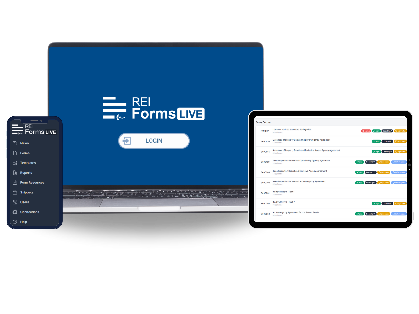 REI Forms Live